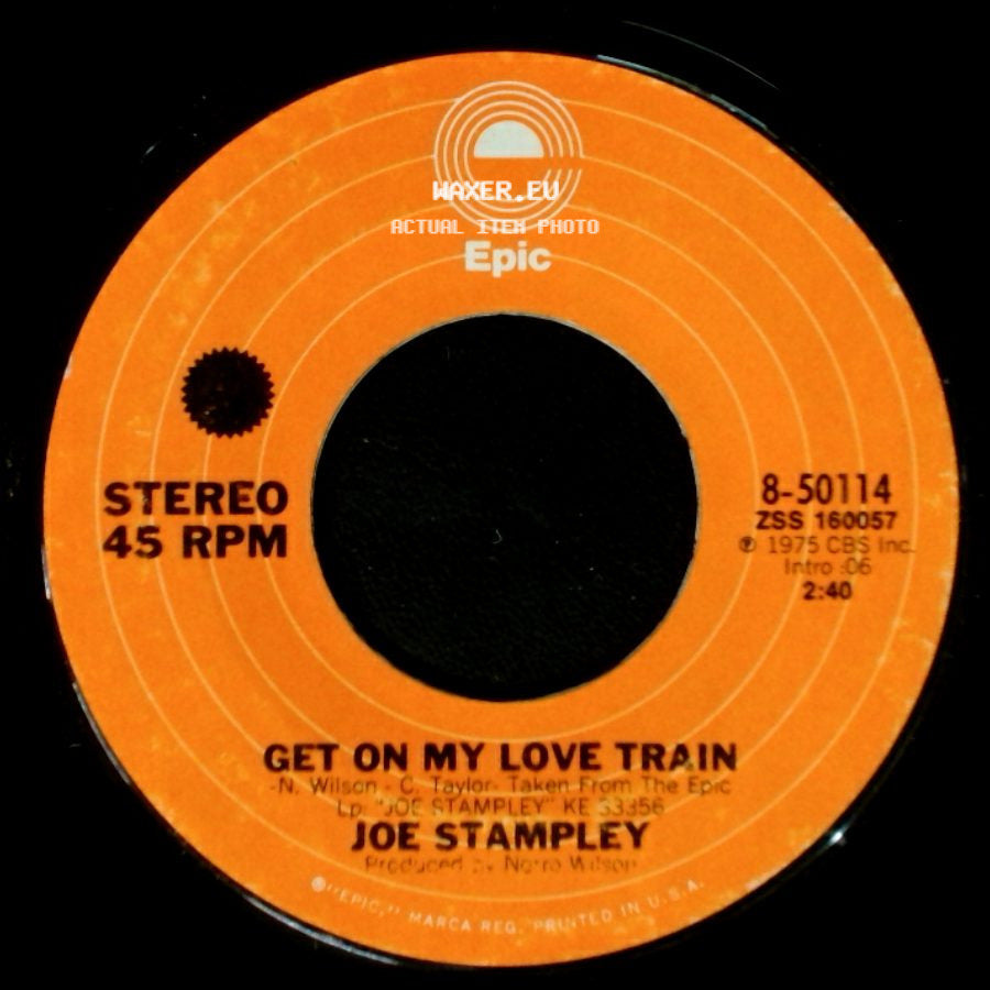 Joe Stampley - Dear Woman / Get On My Love Train side B