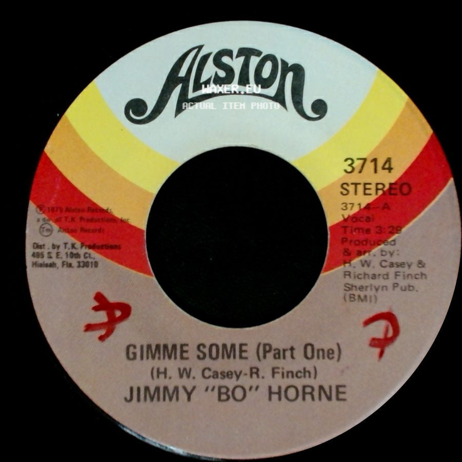 Jimmy "Bo" Horne - Gimme Some (Part One) / Gimme Some (Part Two) side A