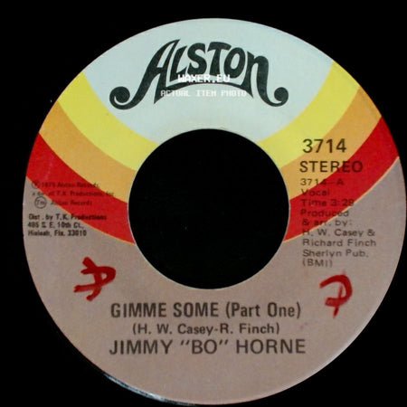 Jimmy "Bo" Horne - Gimme Some (Part One) / Gimme Some (Part Two) side A