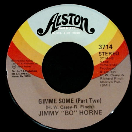 Jimmy "Bo" Horne - Gimme Some (Part One) / Gimme Some (Part Two) side B