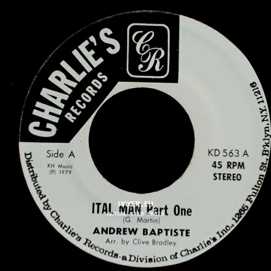 Andrew Baptiste - Ital Man Part One / Ital Man Part Two side A