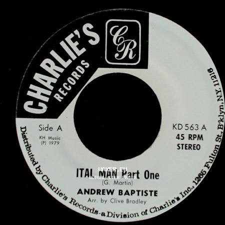 Andrew Baptiste - Ital Man Part One / Ital Man Part Two side A