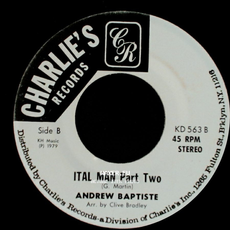 Andrew Baptiste - Ital Man Part One / Ital Man Part Two side B
