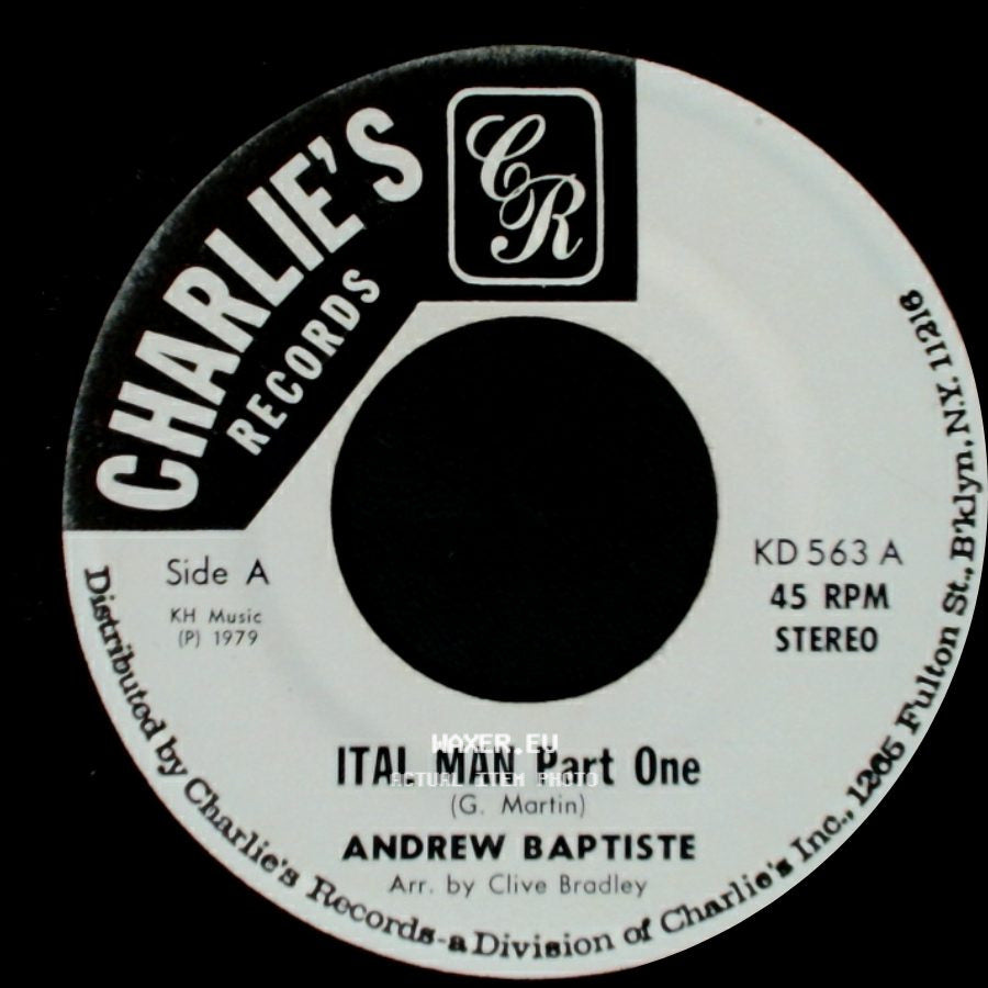Andrew Baptiste - Ital Man Part One / Ital Man Part Two side A