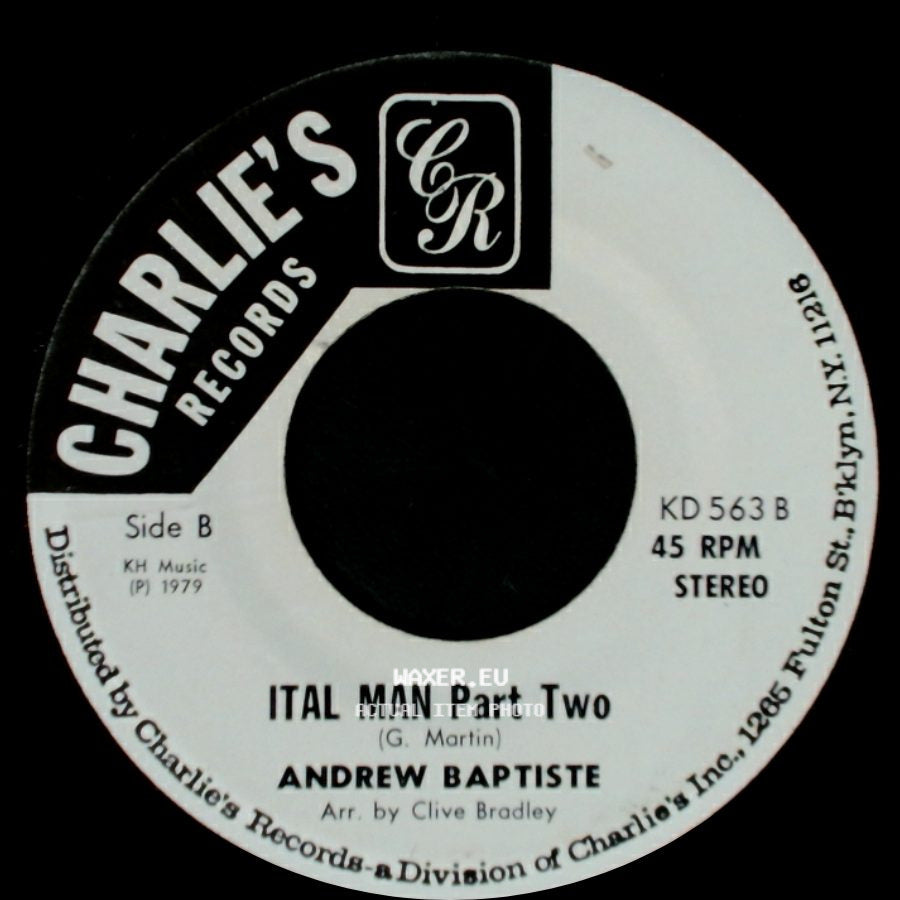 Andrew Baptiste - Ital Man Part One / Ital Man Part Two side B