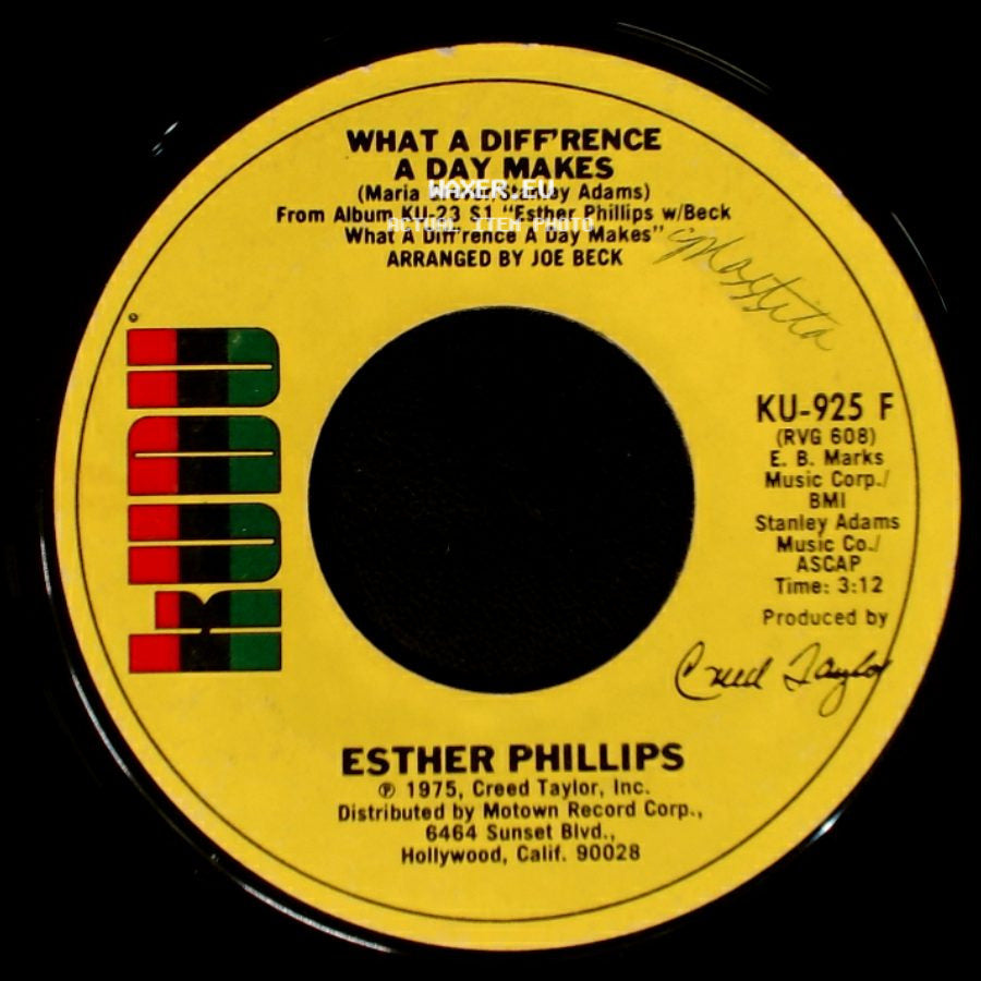 Esther Phillips - Turn Around, Look At Me / What A Diff'rence A Day Makes side B