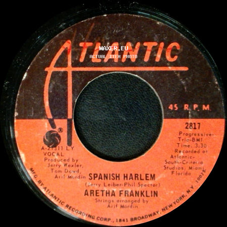 Aretha Franklin - Lean On Me / Spanish Harlem side B