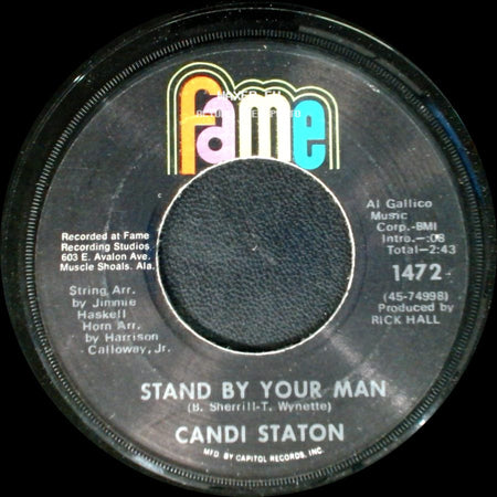 Candi Staton - Stand By Your Man / How Can I Put Out The Flame (When You Keep The Fire Burning) side A
