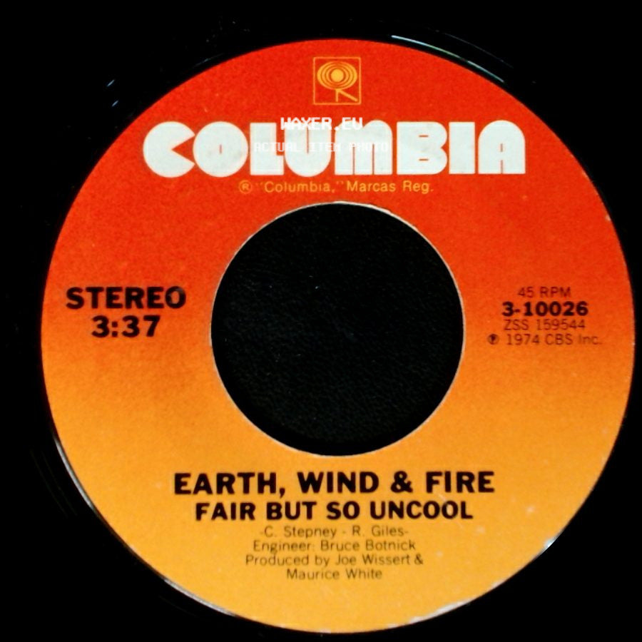 Earth, Wind & Fire - Devotion / Fair But So Uncool side B
