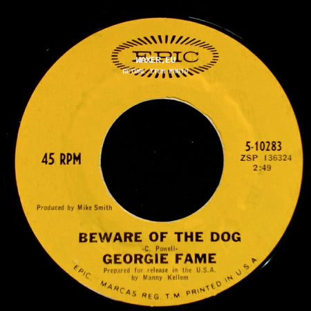 Georgie Fame - Beware Of The Dog / The Ballad Of Bonnie And Clyde side A