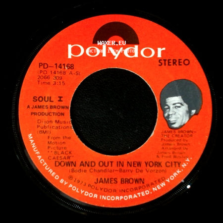 James Brown - Mama's Dead / Down And Out In New York City side B