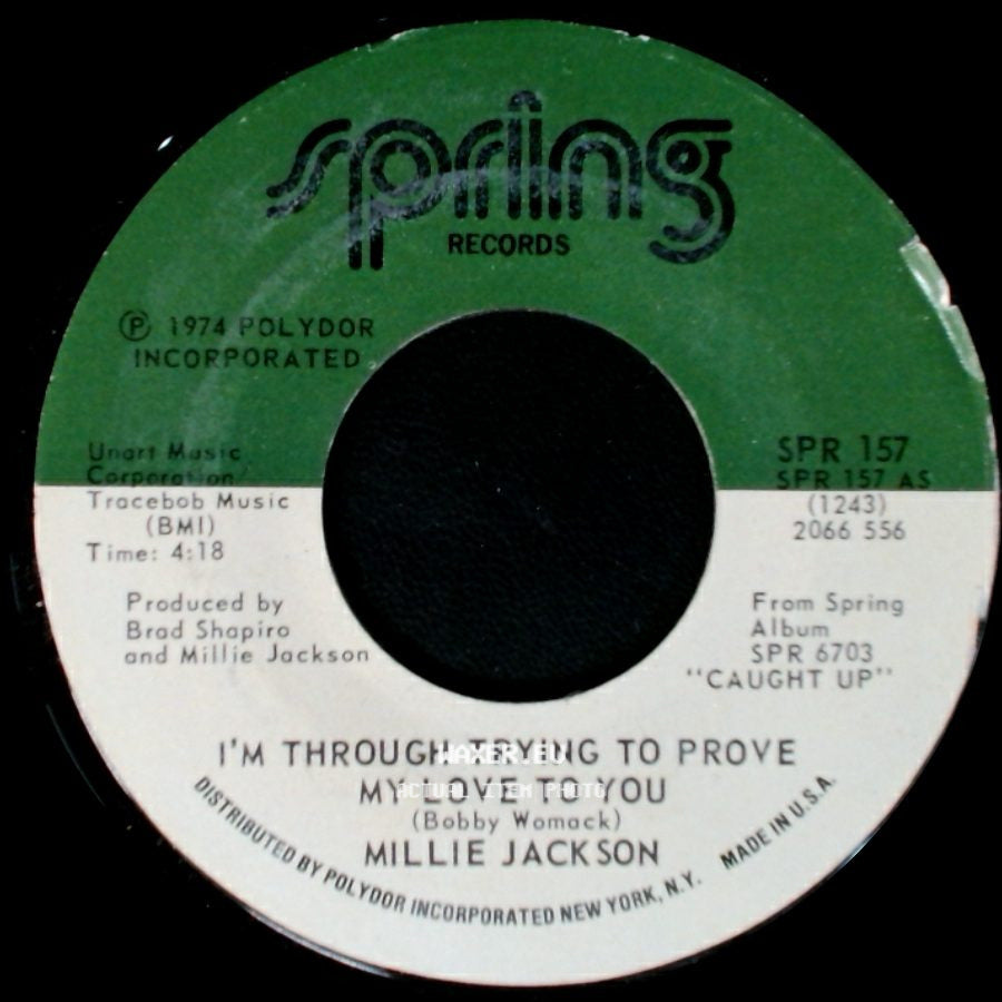 Millie Jackson - I'm Through Trying To Prove My Love To You / All I Want Is A Fighting Chance side A