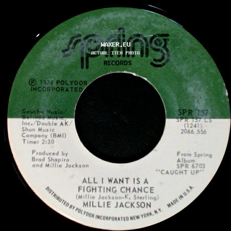 Millie Jackson - I'm Through Trying To Prove My Love To You / All I Want Is A Fighting Chance side B