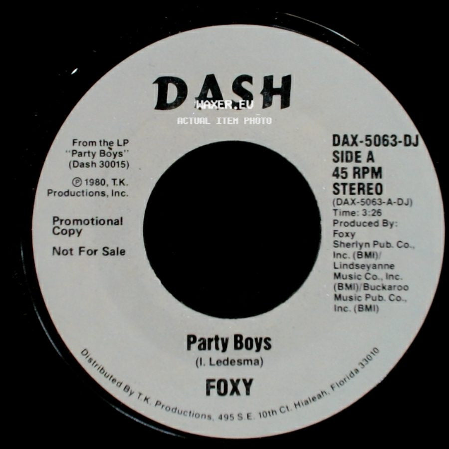Foxy - Party Boys / Party Boys side A