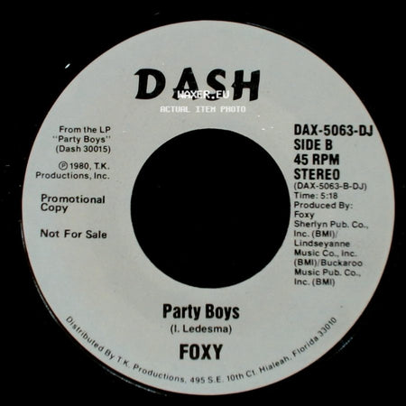 Foxy - Party Boys / Party Boys side B