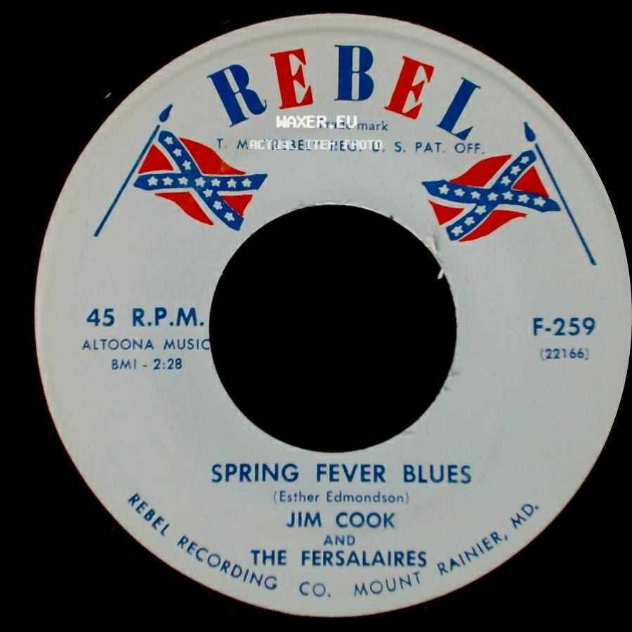 Jim Cook And The Fersalaires - Reckon / Spring Fever Blues side B