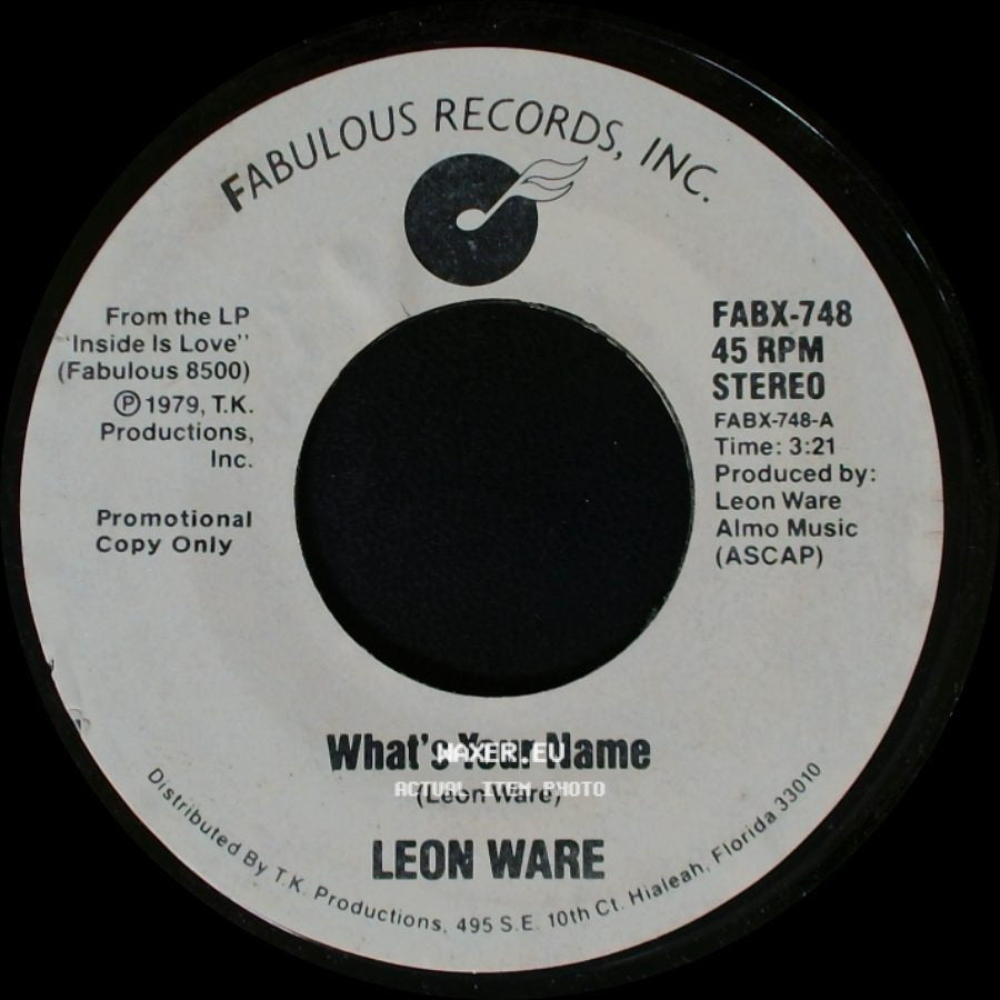 Leon Ware - What's Your Name / What's Your Name side B