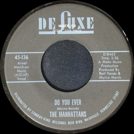 The Manhattans - I Can't Stand For You To Leave Me / Do You Ever side B