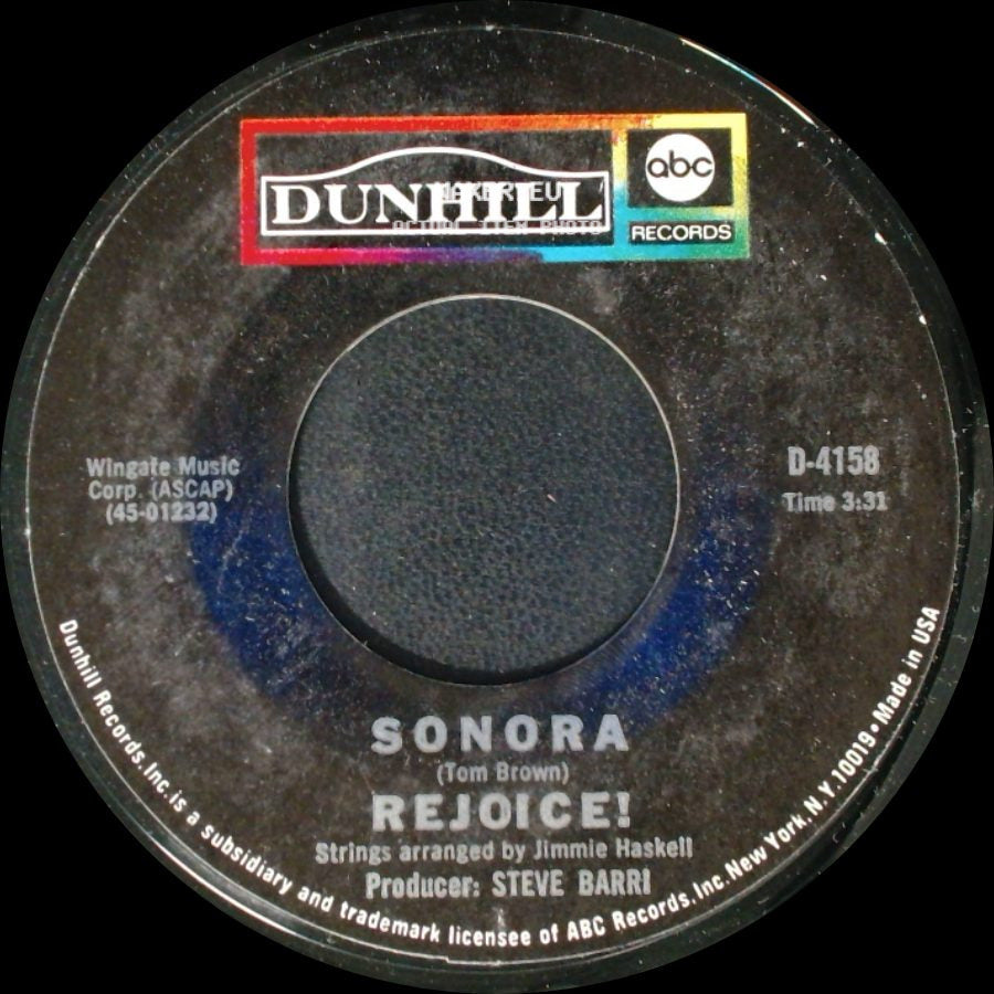Sonora / Rejoice! - Rejoice! / Golden Gate Park side A