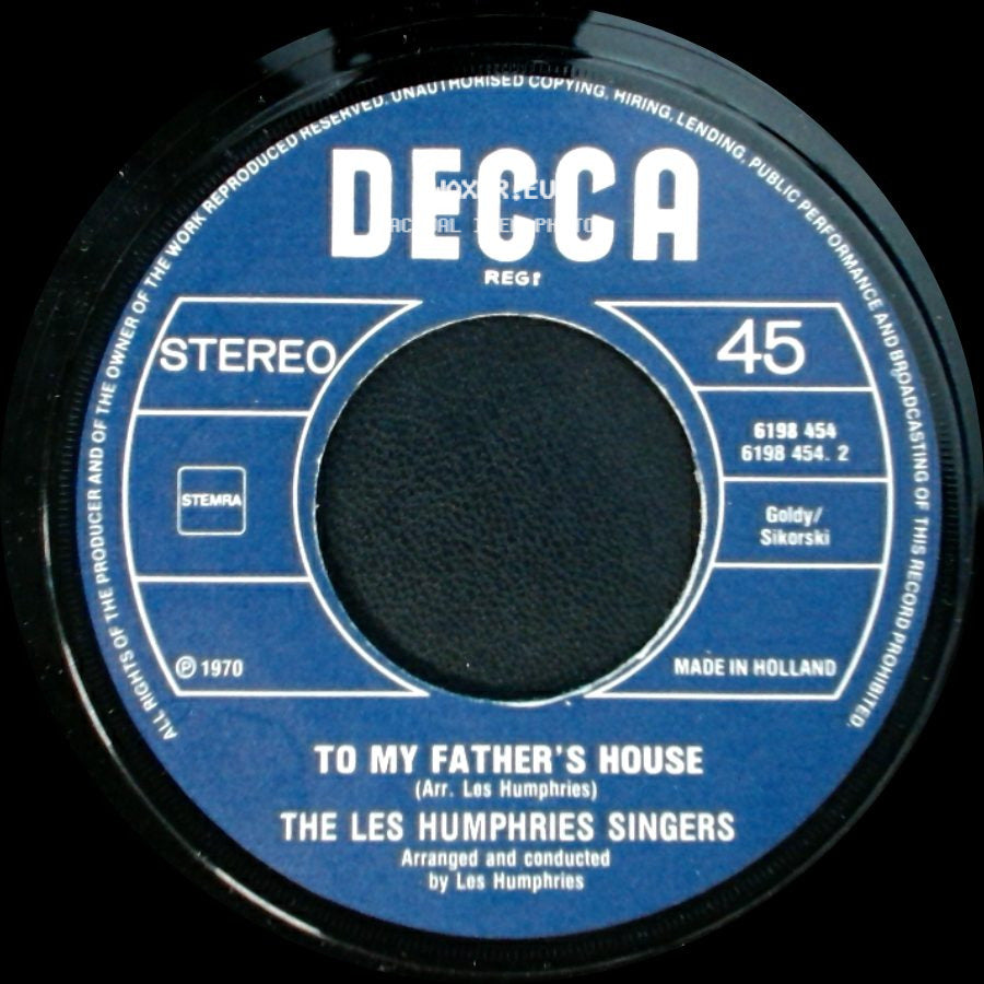 The Les Humphries Singers - Mexico / To My Father's House side B