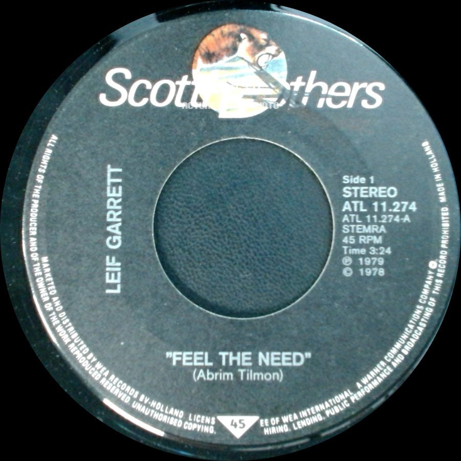 Leif Garrett - Feel The Need / New York City Nights side A