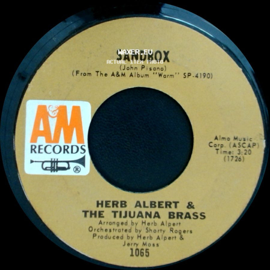 Herb Albert & The Tijuana Brass / Herb Alpert - Sandbox / Without Her side A