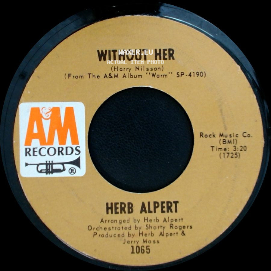 Herb Albert & The Tijuana Brass / Herb Alpert - Sandbox / Without Her side B