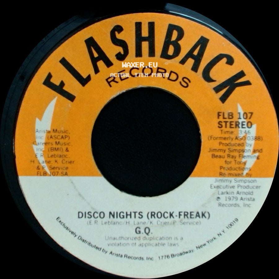 G.Q. - I Do Love You / Disco Nights (Rock-Freak) side B