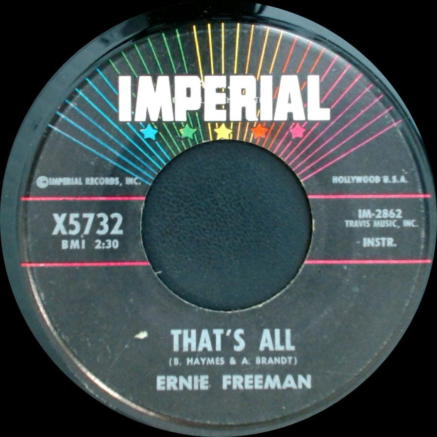 Ernie Freeman - That's All / Swamp Meeting side A