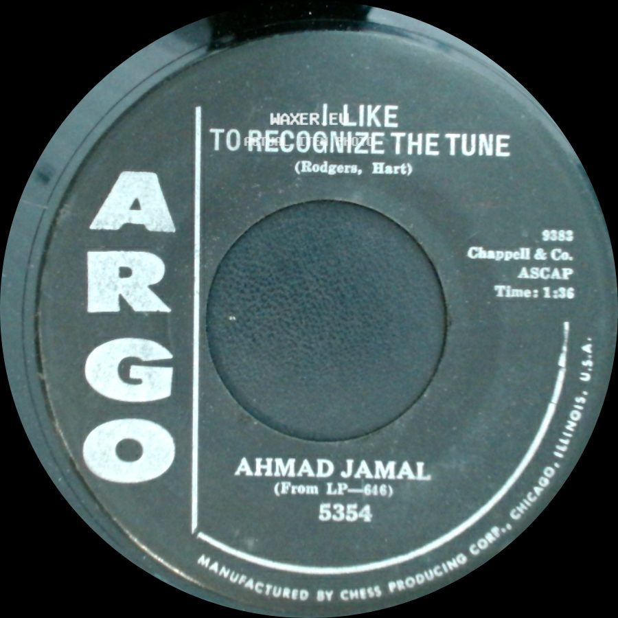 Ahmad Jamal - I Like To Recognize The Tune / Should I side A