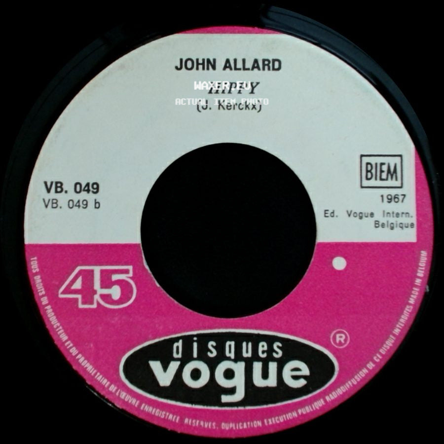 John Allard - Tout A Change / Hippy side B