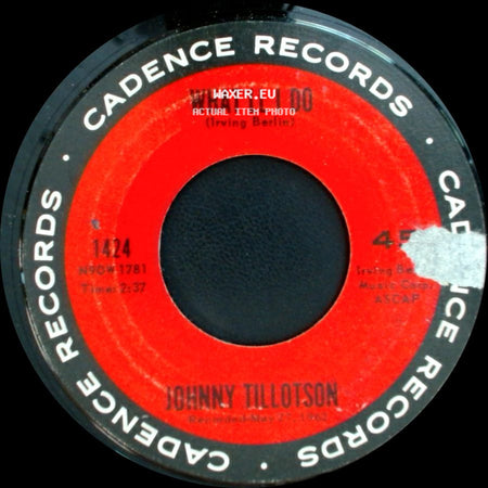 Johnny Tillotson - What'll I Do / Send Me The Pillow You Dream On side A