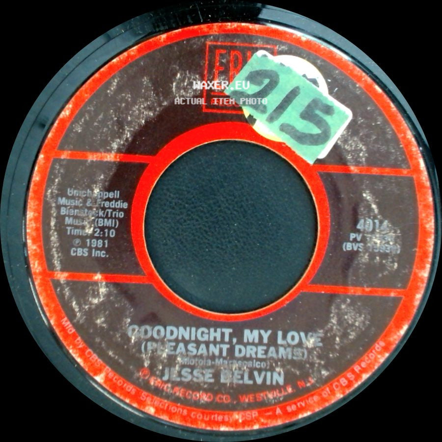 Percy Sledge / Jesse Belvin - When A Man Loves A Woman / Goodnight, My Love (Pleasant Dreams) side B