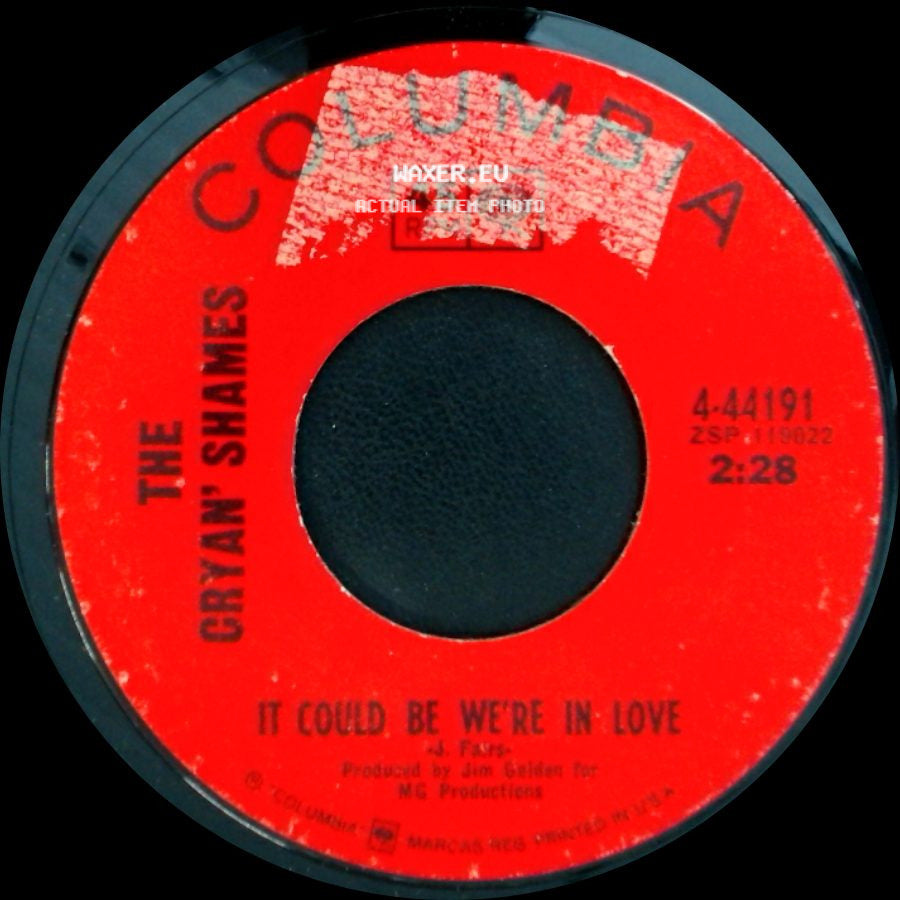 The Cryan' Shames - I Was Lonely When / It Could Be We're In Love side B