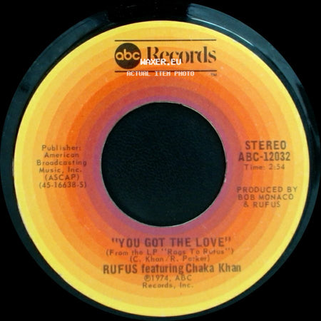 Rufus Featuring Chaka Khan - Rags To Rufus (Instrumental) / You Got The Love side B