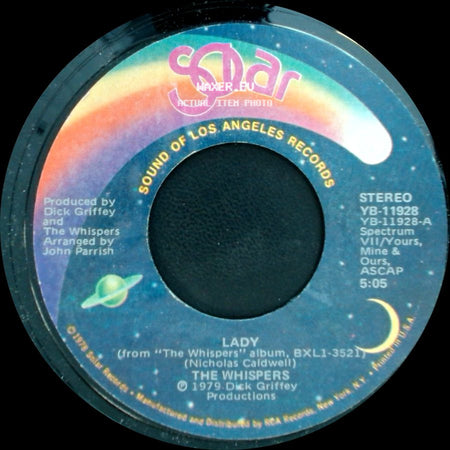 The Whispers - I Love You / Lady side B