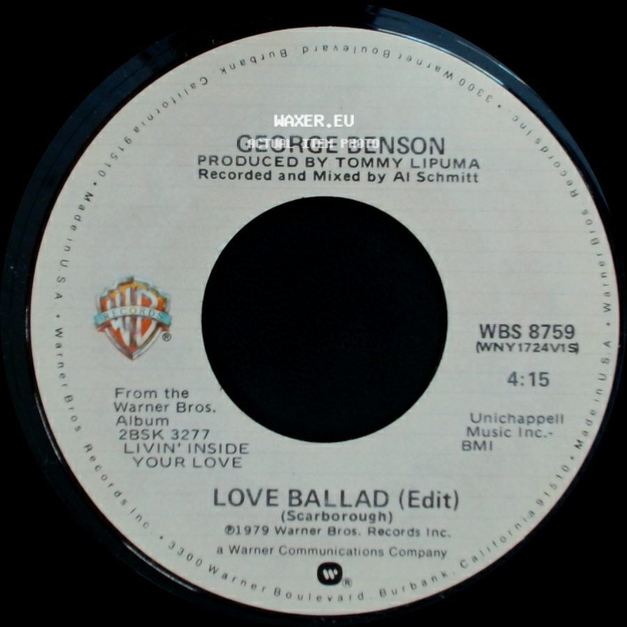 George Benson - Love Ballad (Edit) / You're Never Too Far From Me side A
