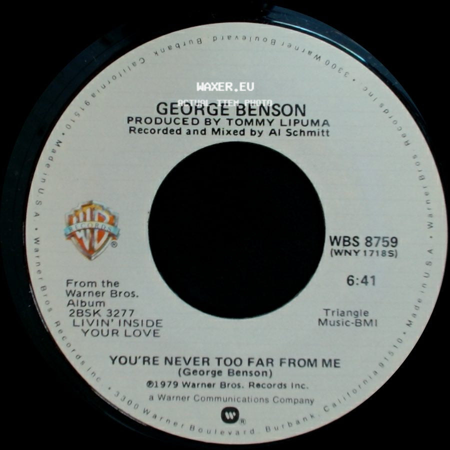 George Benson - Love Ballad (Edit) / You're Never Too Far From Me side B