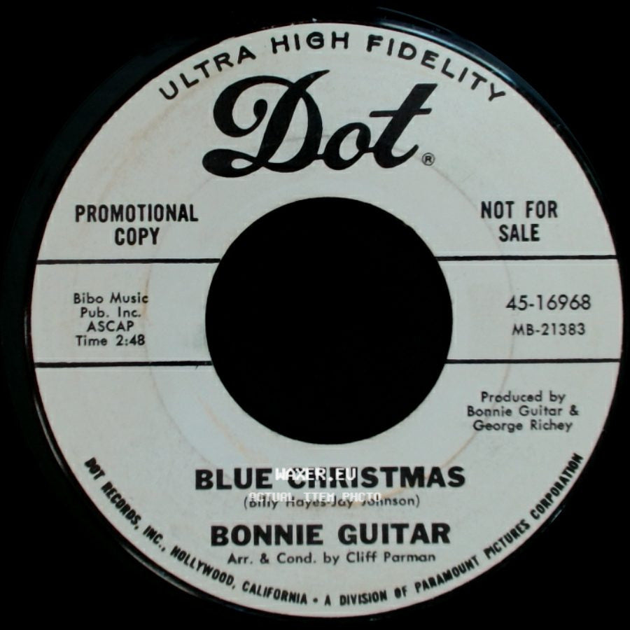Bonnie Guitar - Blue Christmas / I'll Be Missing You side A