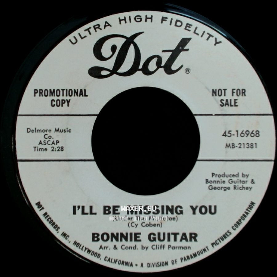 Bonnie Guitar - Blue Christmas / I'll Be Missing You side B