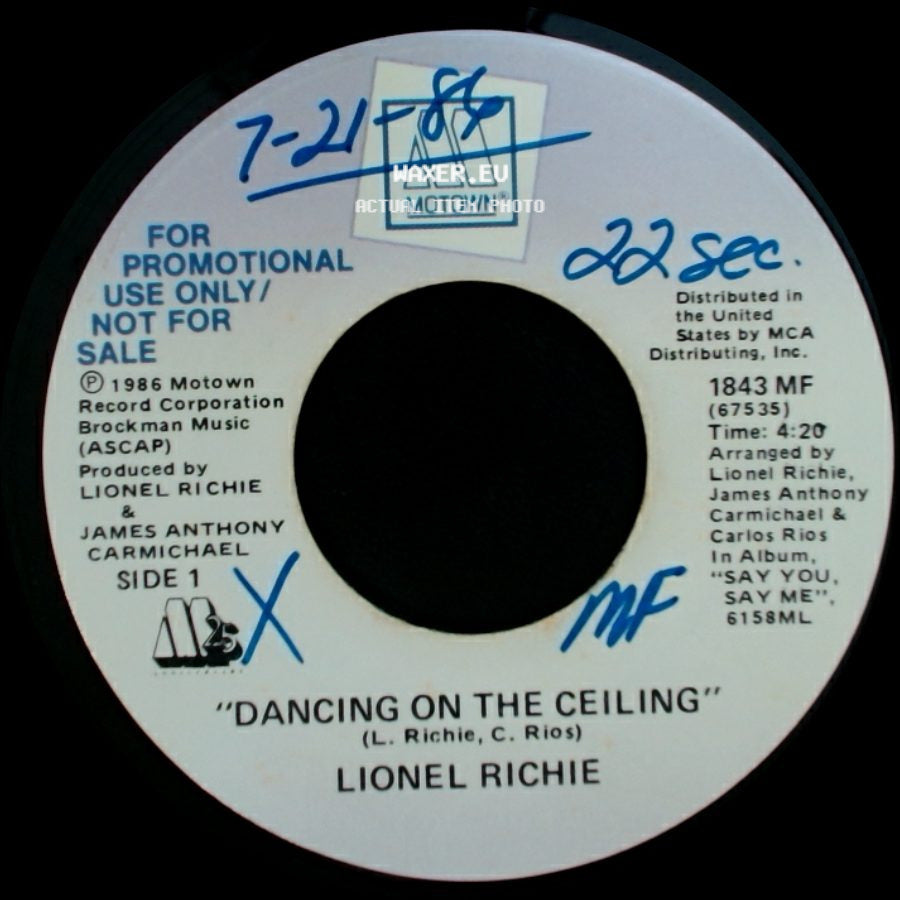 Lionel Richie - Dancing On The Ceiling / Dancing On The Ceiling side B