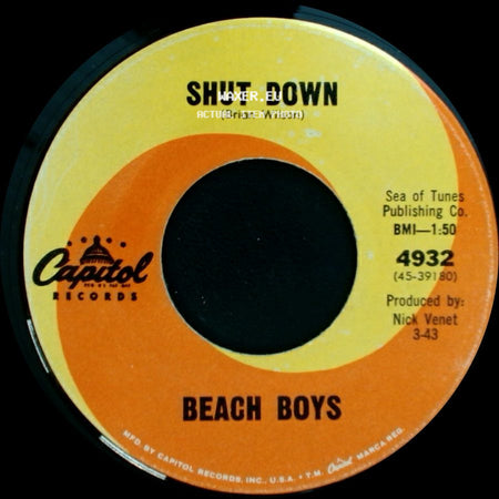 Beach Boys - Shut Down / Surfin' U.S.A. side A