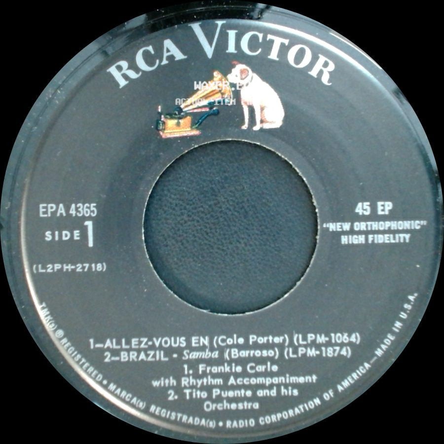 Frankie Carle With Tito Puente And His Orchestra - Allez-Vous En / Brazil - Samba / Unknown Title B side A