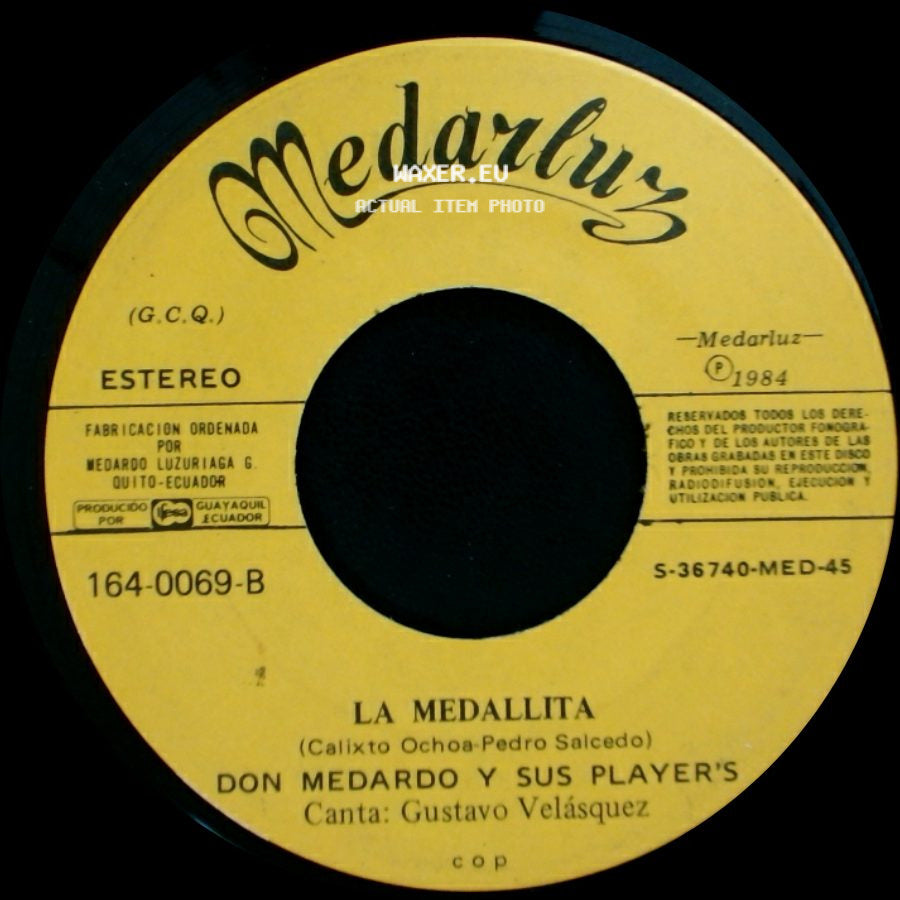 Don Medardo Y Sus Player's - La Medallita / Ladron De Amor side A