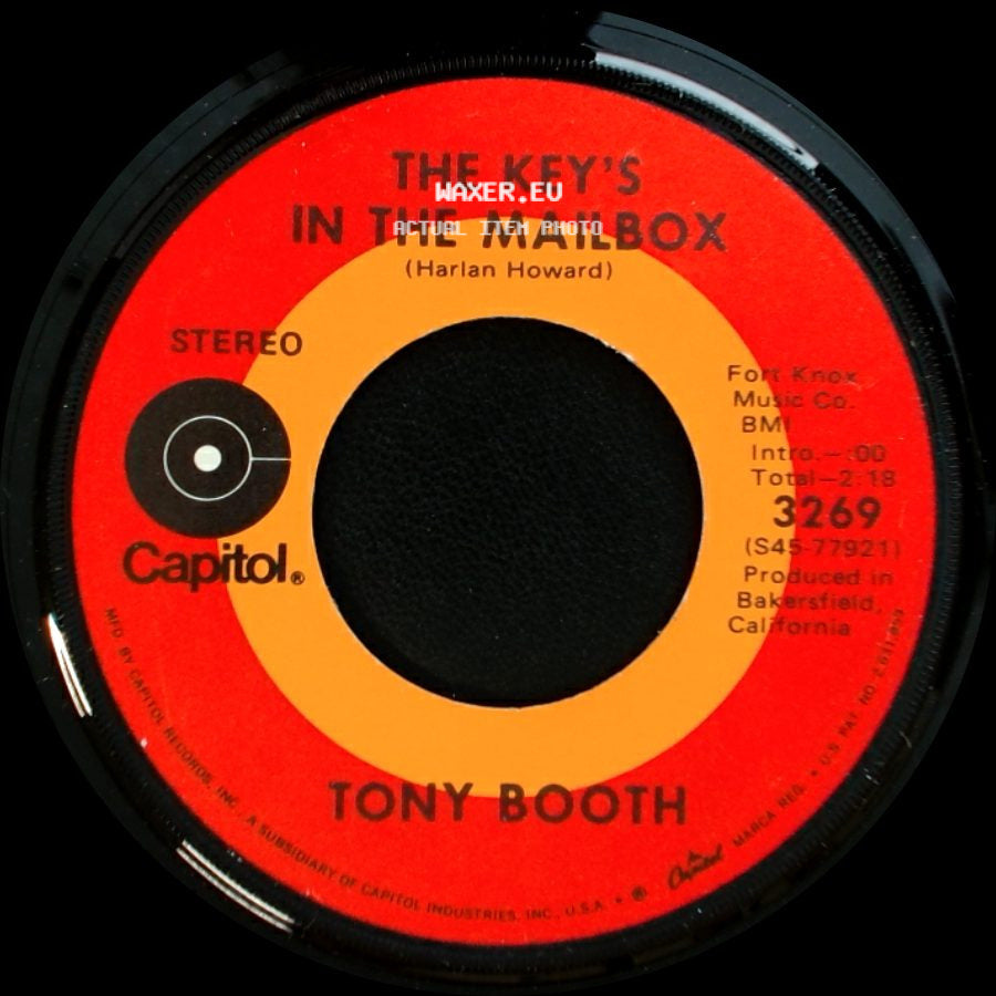 Tony Booth - The Key's In The Mailbox / The Devil Made Me Do That side A