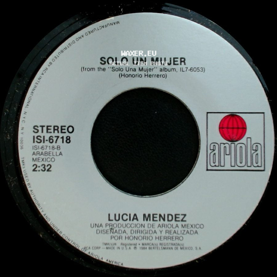Lucia Mendez - Corazon De Piedra / Solo Un Mujer side B