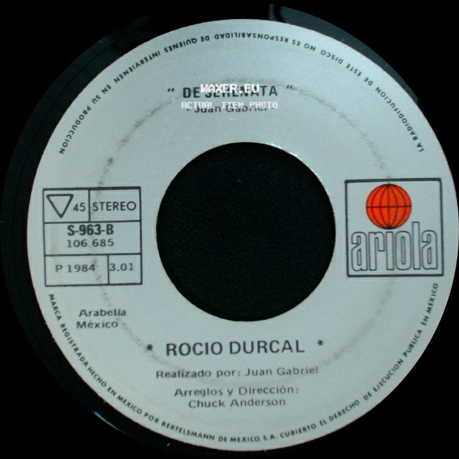 Rocio Durcal - Diferentes / Deserenata side B