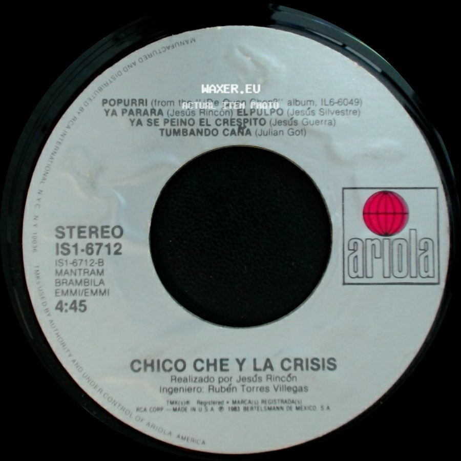 Chico Che Y La Crisis - ¿De Quen Chon? / Unknown Title B side B
