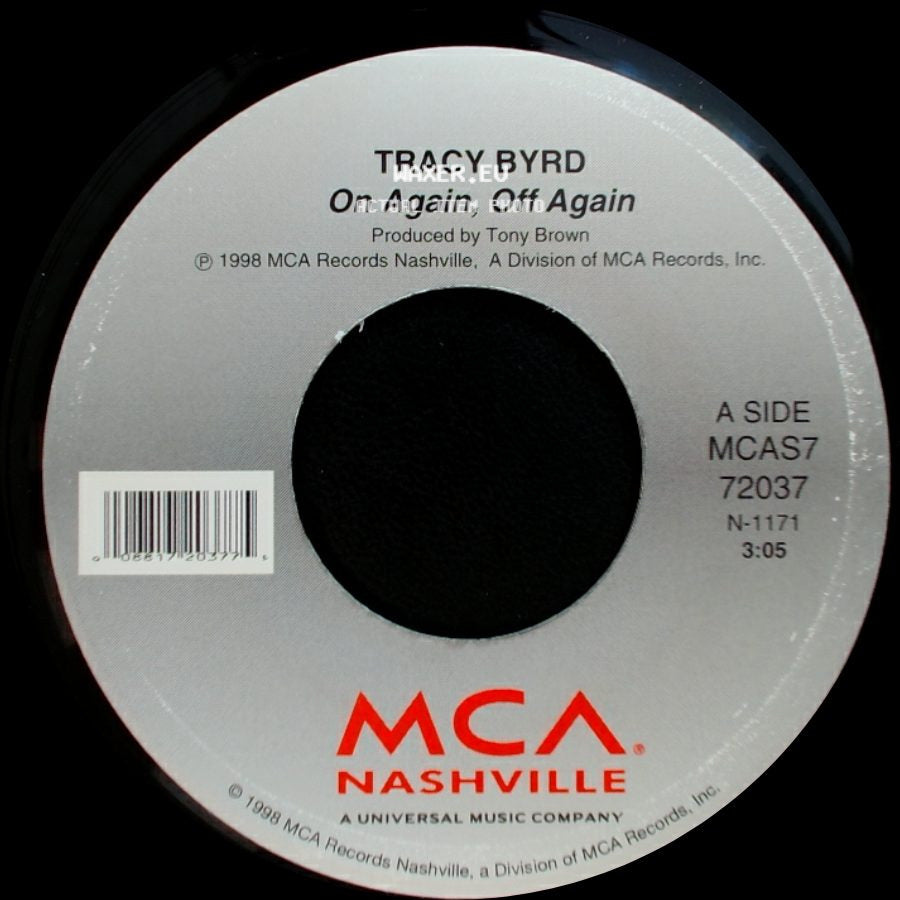 Tracy Byrd - On Again, Off Again / Gettin' Me Over Mountains side A