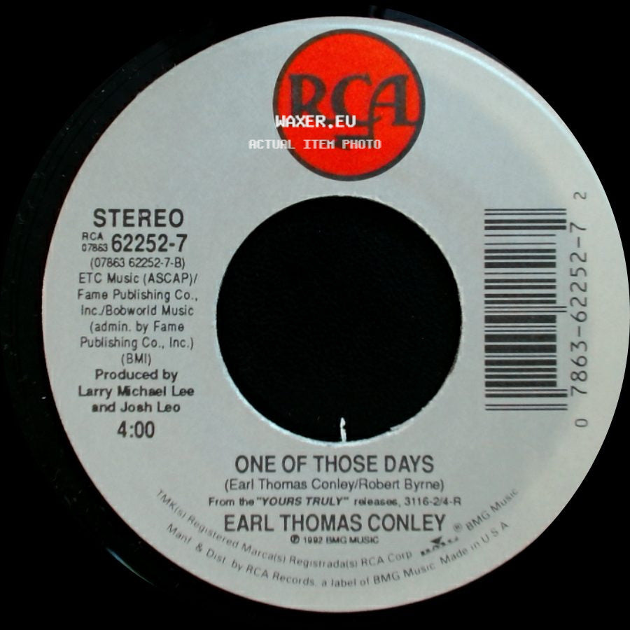 Earl Thomas Conley - If Only Your Eyes Could Lie / One Of Those Days side B